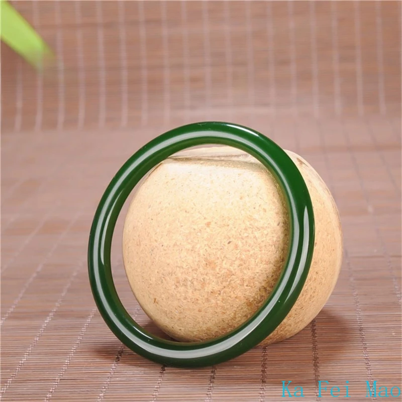 Ethnic Fashion Designers - Natural Hetian Jasper White Jade Thin
