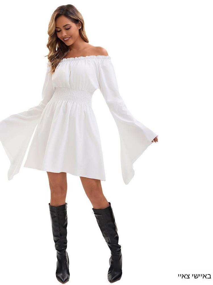 Ethnic Fashion Designers - Retro Medieval Renaissance One Shoulder Top