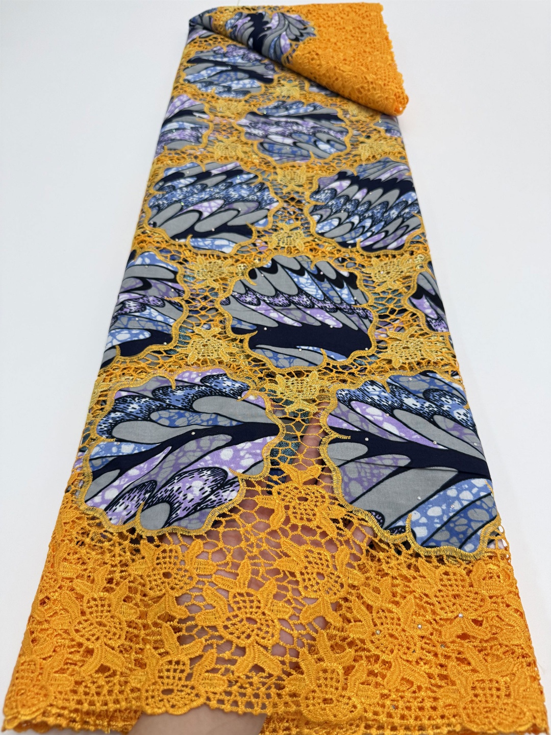 African Ankara Print - Luxury 5Yards African Wax Brocade Lace