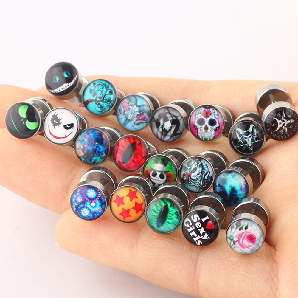 Ethnic Fashion Logo - JUNLOWPY Screw Ear Studs Tragus Earrings