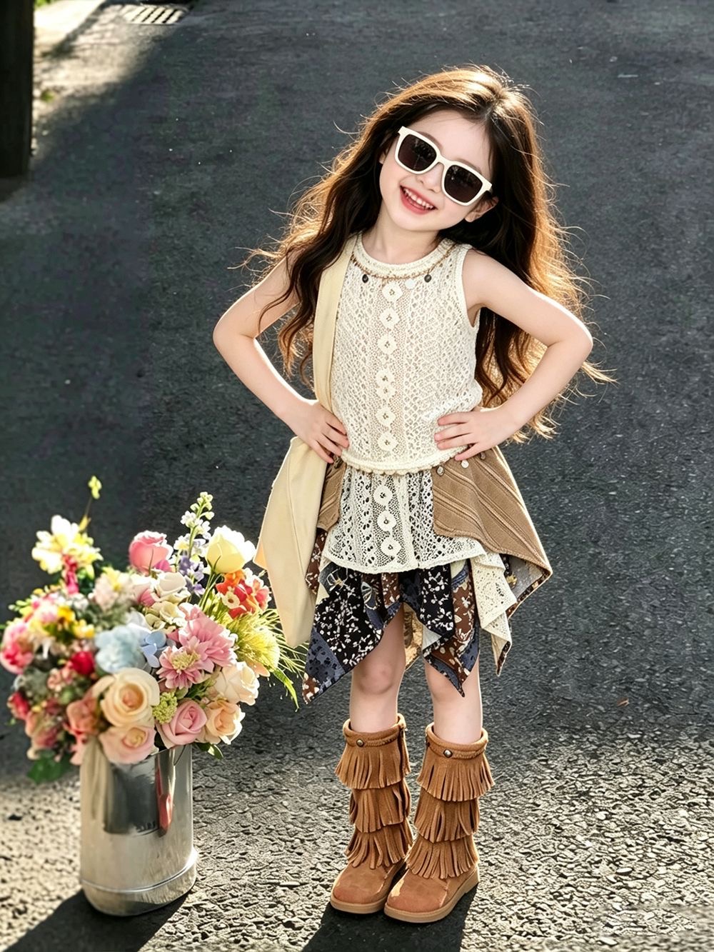 Kids Ethnic Fashion - Girls Summer Outfit 2026 New Ethnic