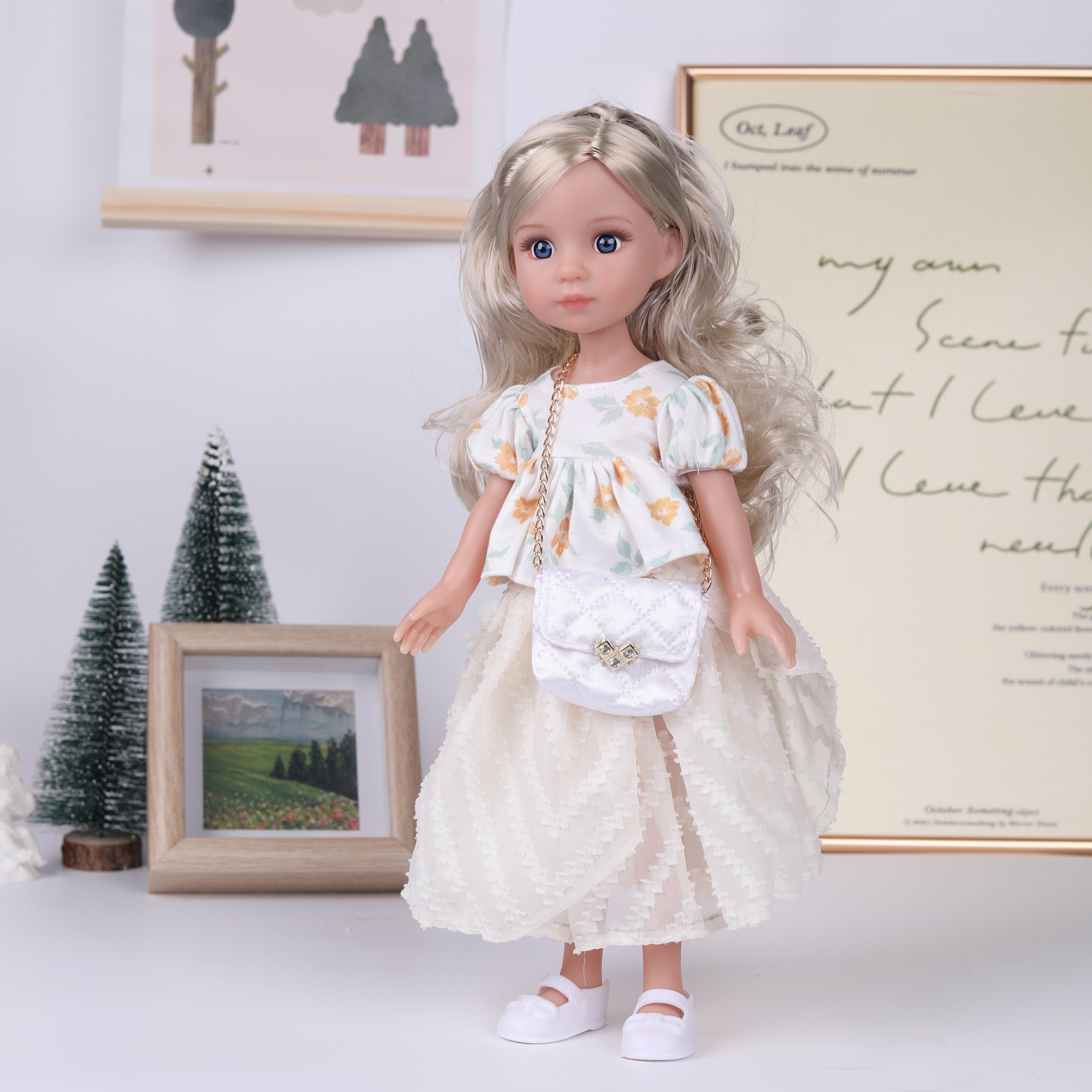 14Inch Girl Doll With Cute Bag - Kids Ethnic Fashion 评论和价格
