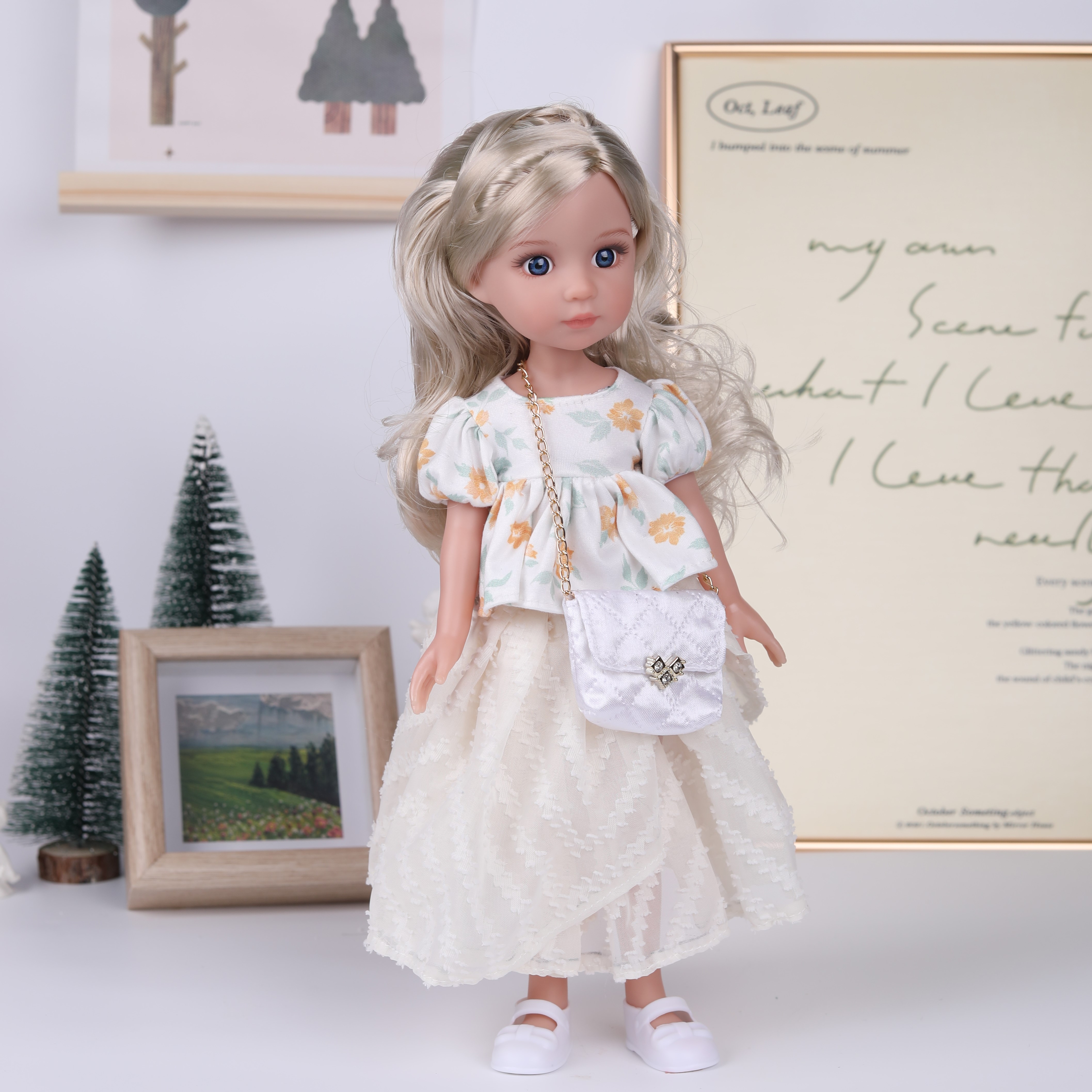 14Inch Girl Doll With Cute Bag - Kids Ethnic Fashion 评论和价格