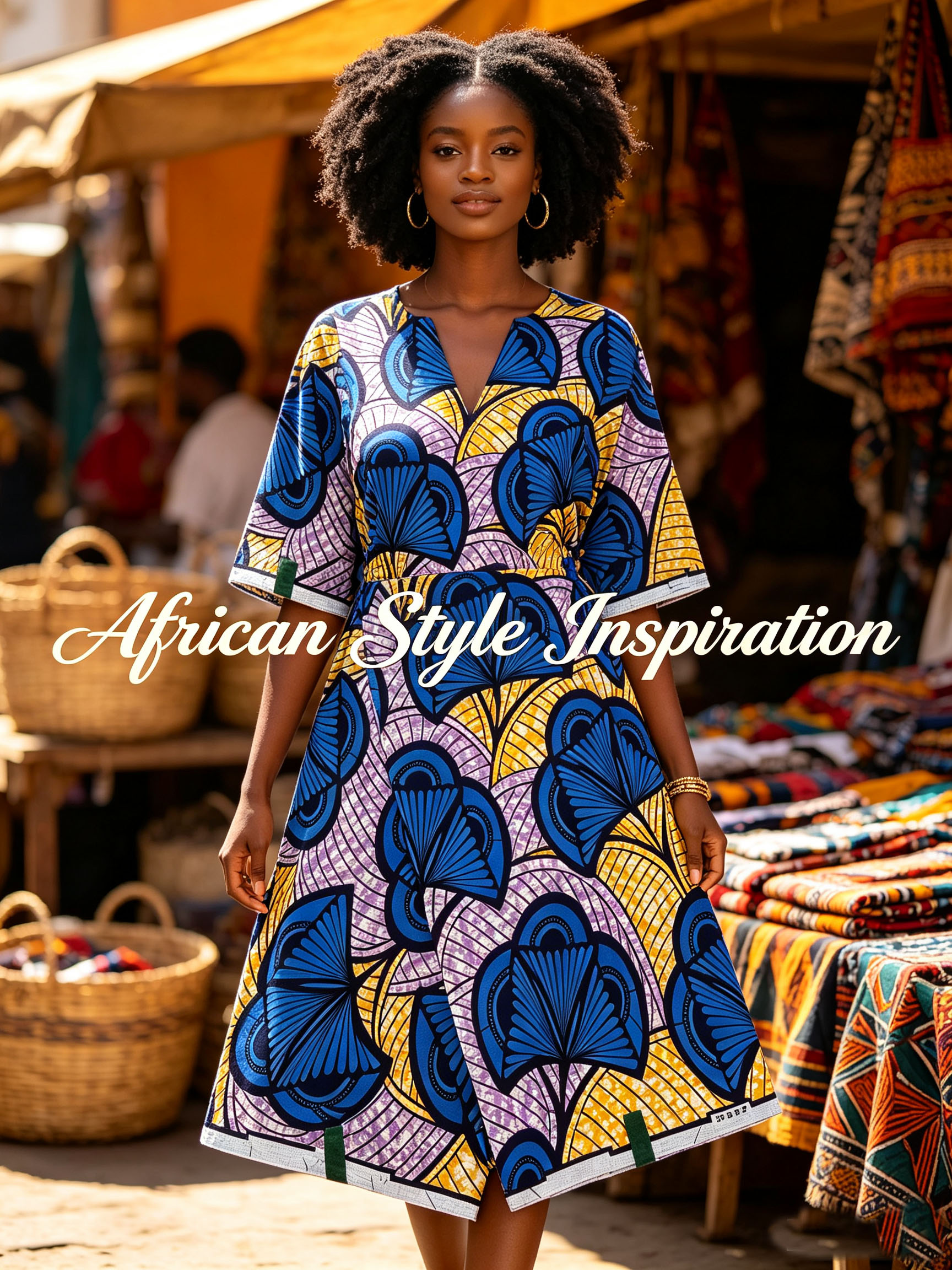 New African Ankara Wax Print F - African Ankara Print 评论和价格
