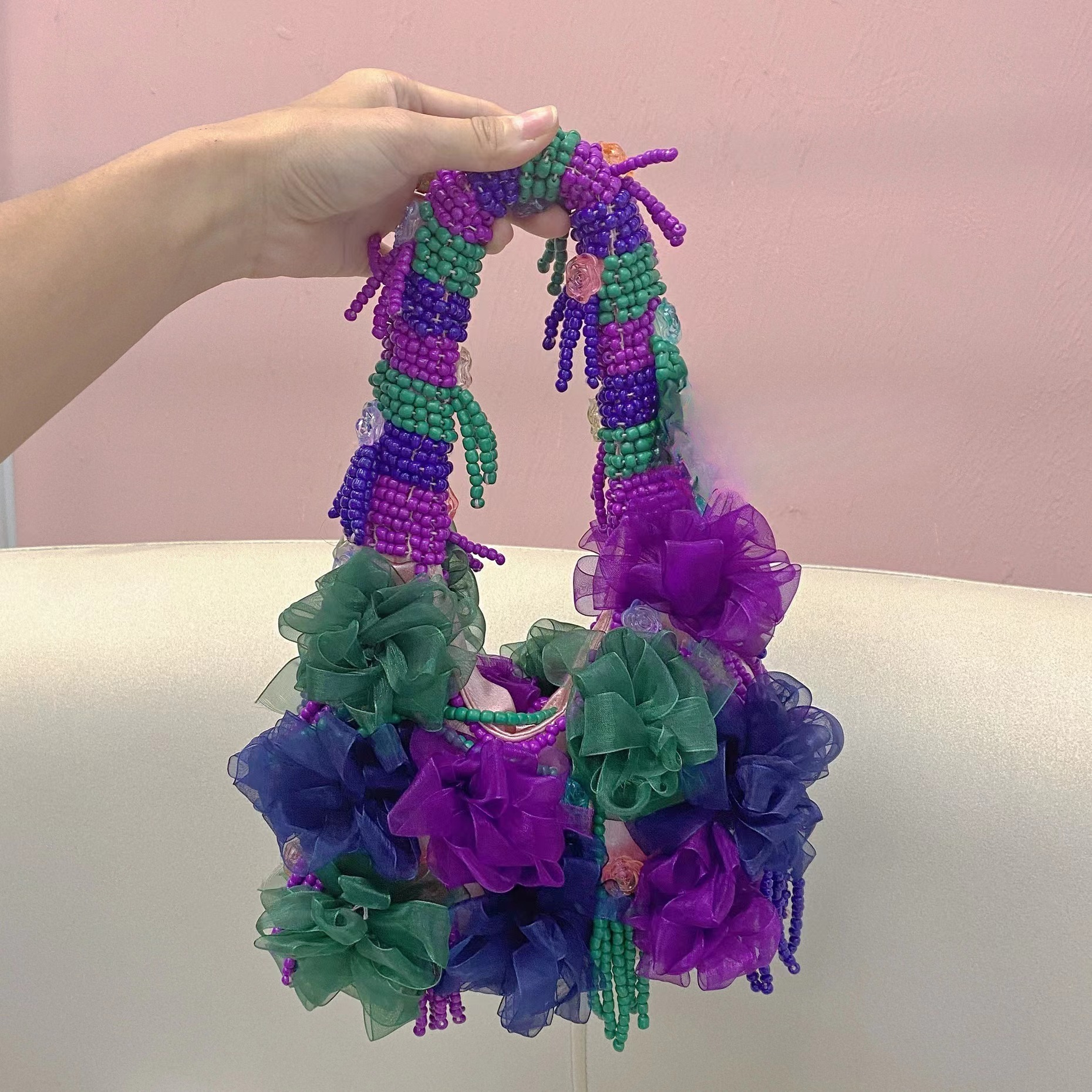 Purple fashion retro flower be - Ethnic Fashion Designers 评论和价格
