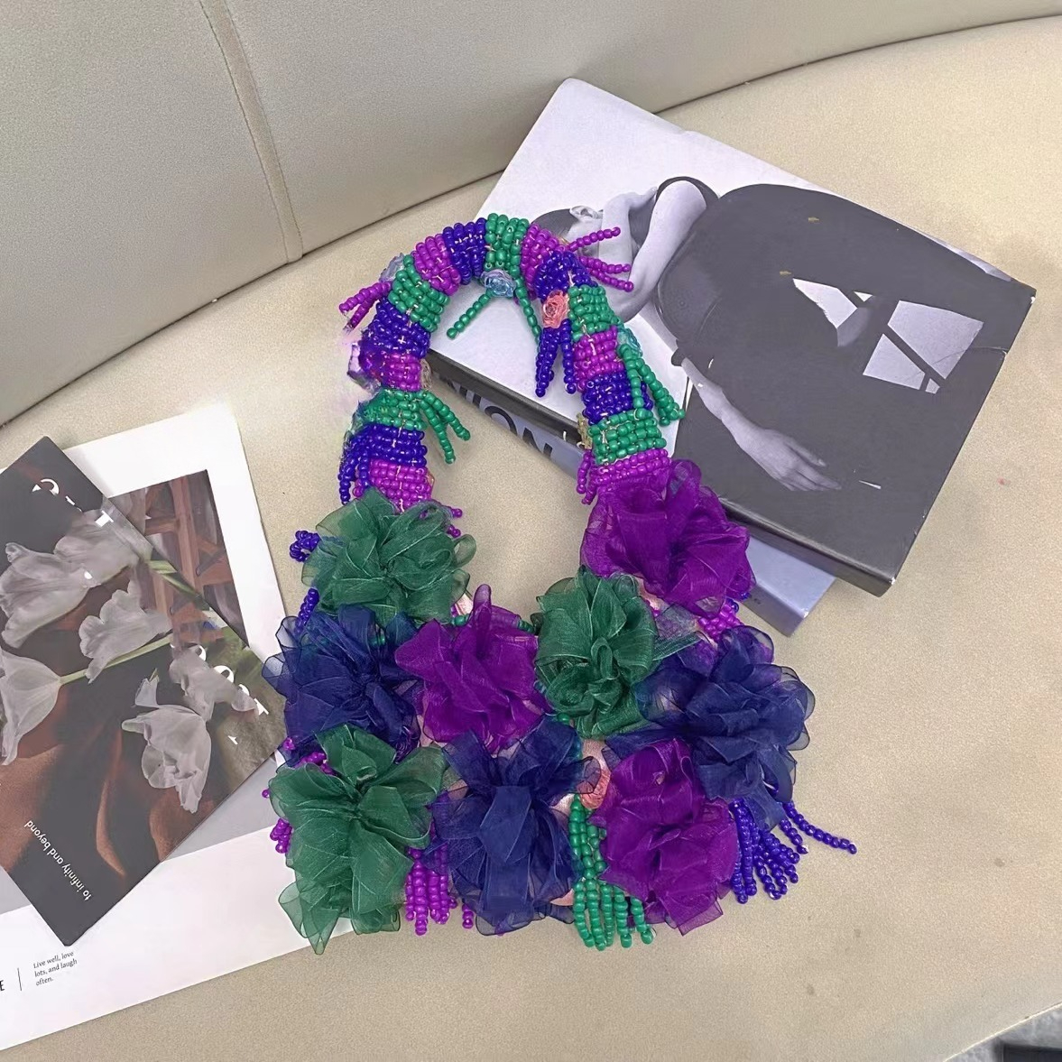 Purple fashion retro flower be - Ethnic Fashion Designers 评论和价格