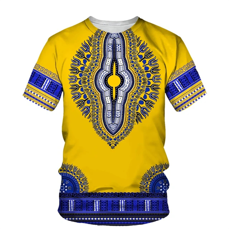 Summer Harajuku 3D Print Afric - Kids Ethnic Fashion 评论和价格