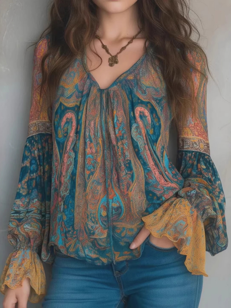 Ethnic Women Vintage Bohemian  - Ethnic Fashion Wear 评论和价格