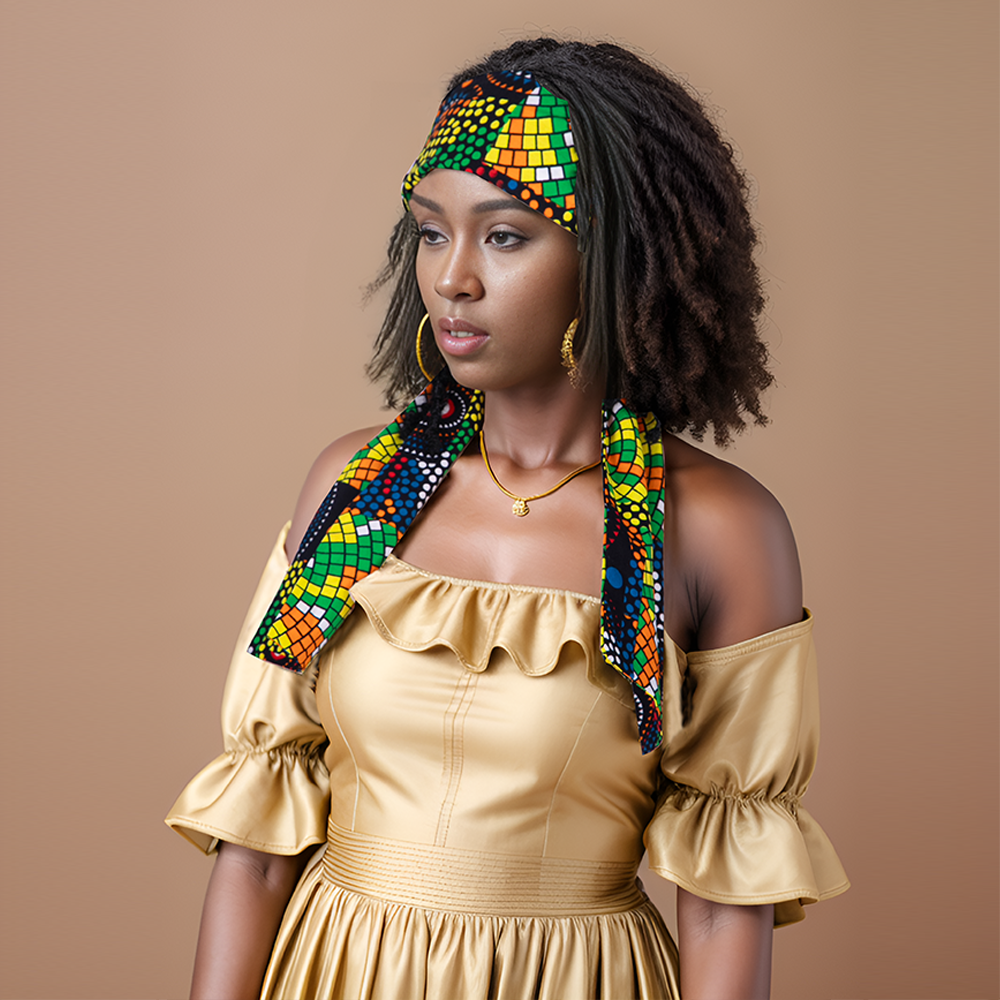 African Printed Headband for W - African Ankara Print 评论和价格