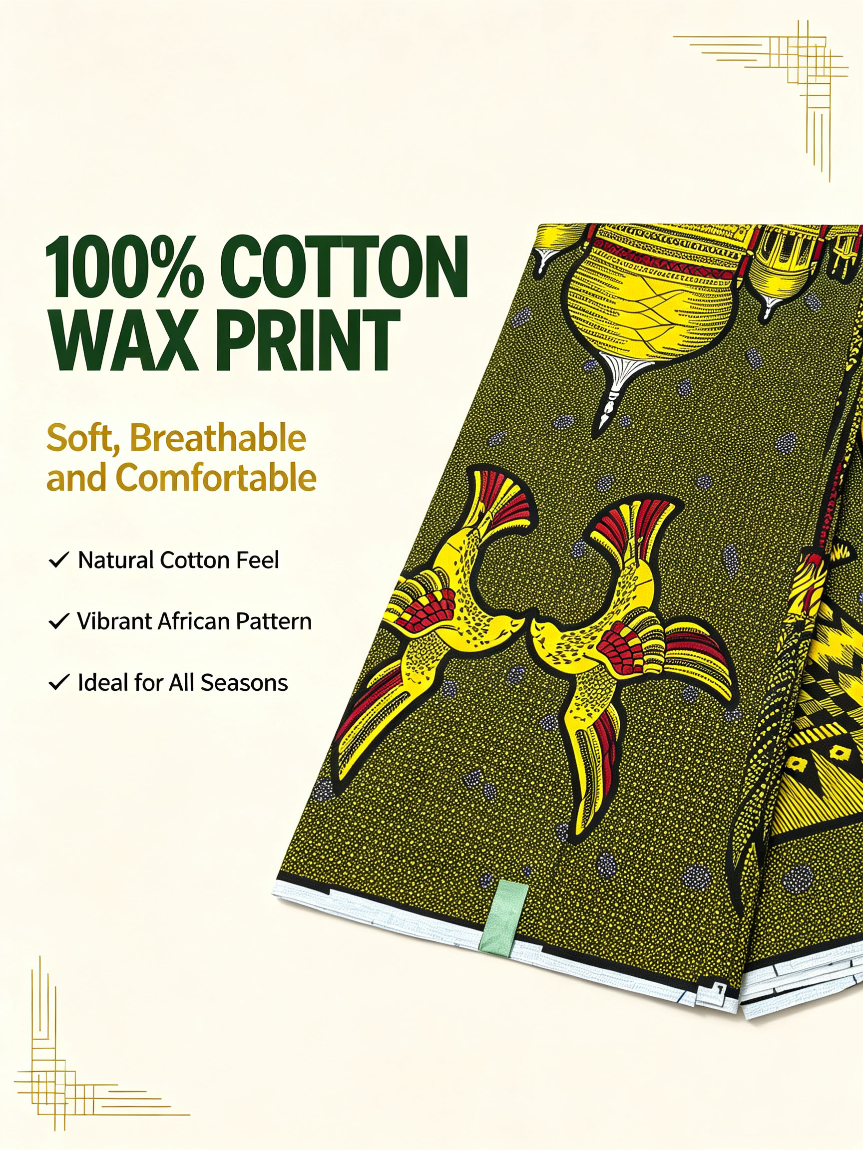 African Ankara Wax Print Fabri - African Ankara Print 评论和价格