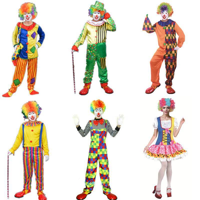 Halloween Clown Costume Ball C - Ethnic Fashion Wear 评论和价格