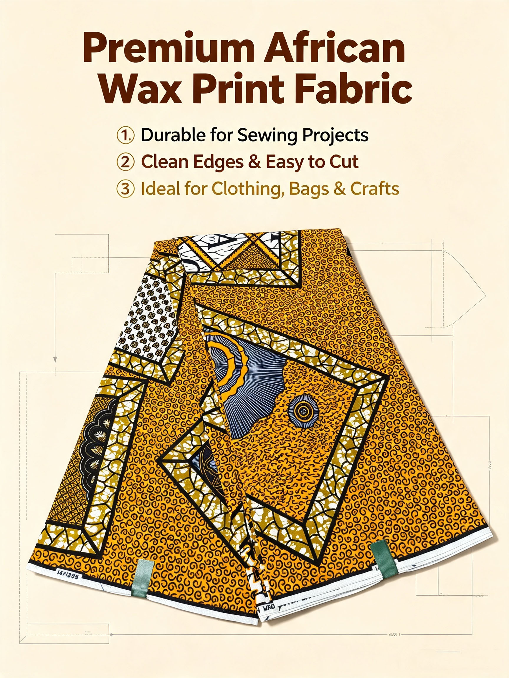 Dutch Style African Wax Print  - African Ankara Print 评论和价格