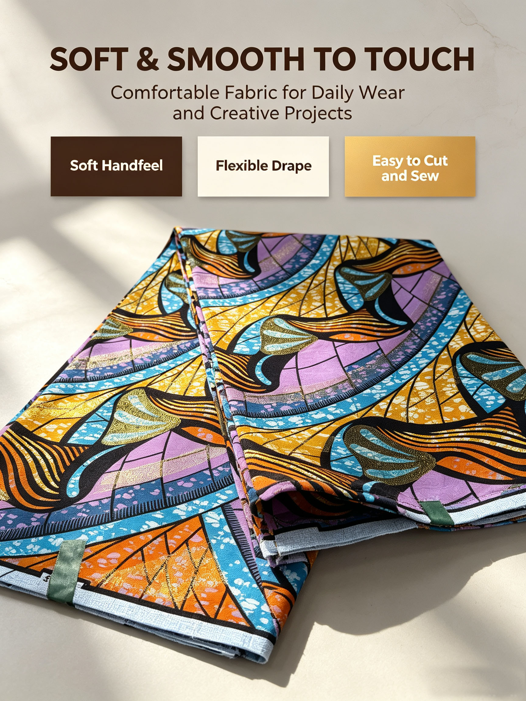 New Golden Glitter African Ank - African Ankara Print 评论和价格