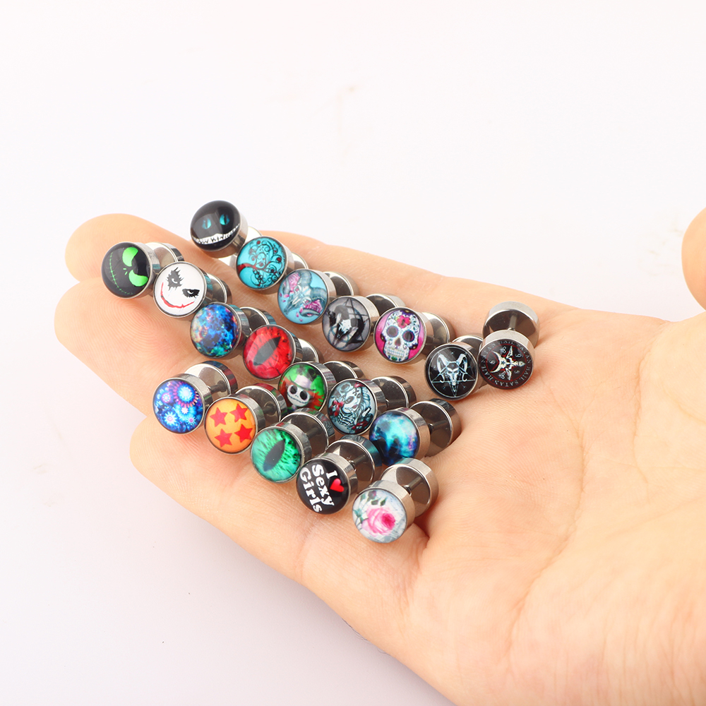 JUNLOWPY Screw Ear Studs Tragu - Ethnic Fashion Logo 评论和价格