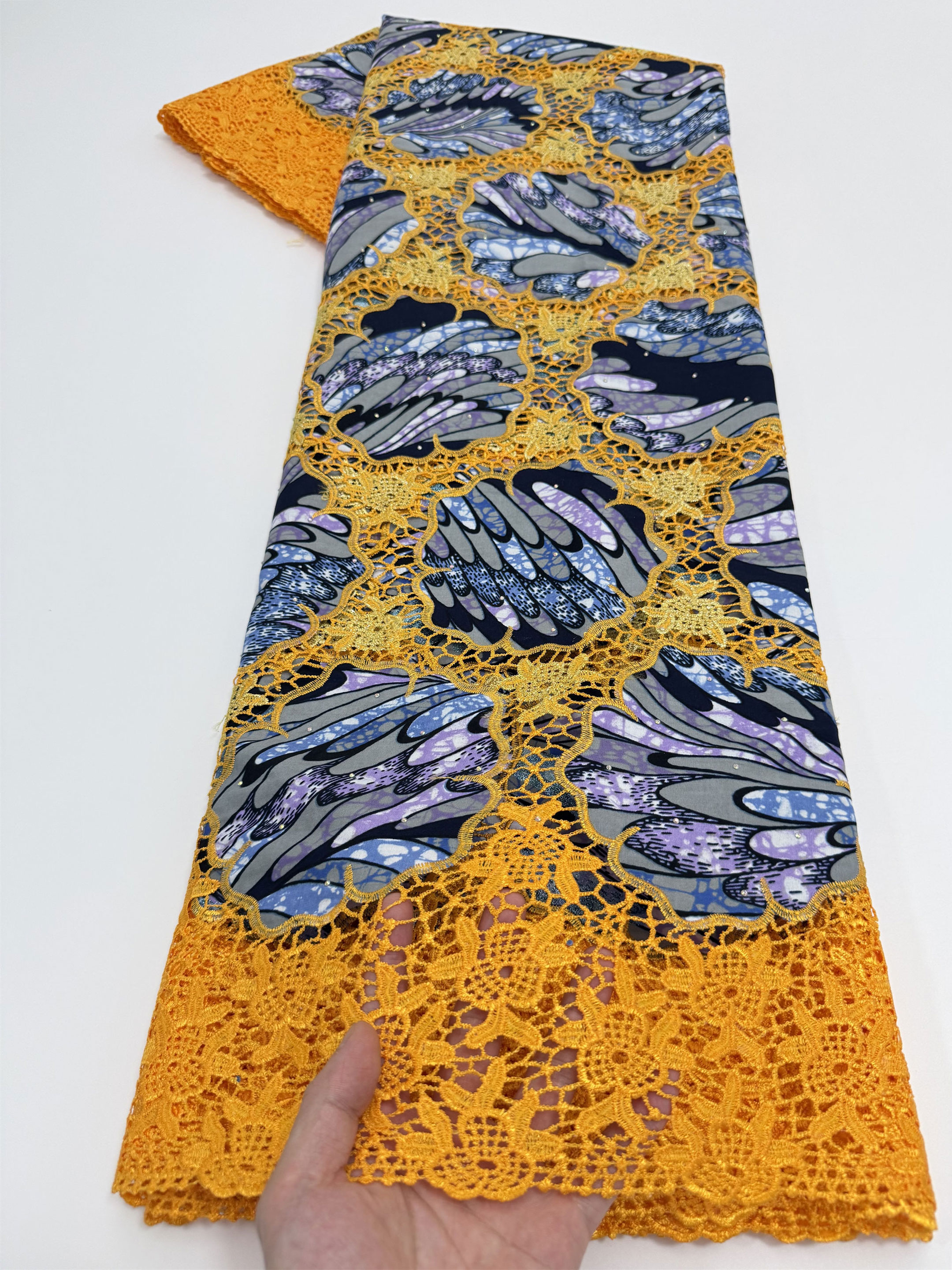5 Yards High Huality Ankara Fa - African Ankara Print 评论和价格