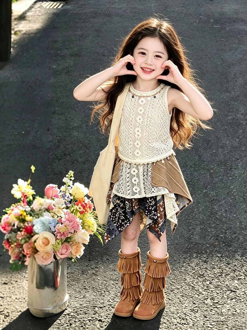 Girls Summer Outfit 2026 New E - Kids Ethnic Fashion 评论和价格