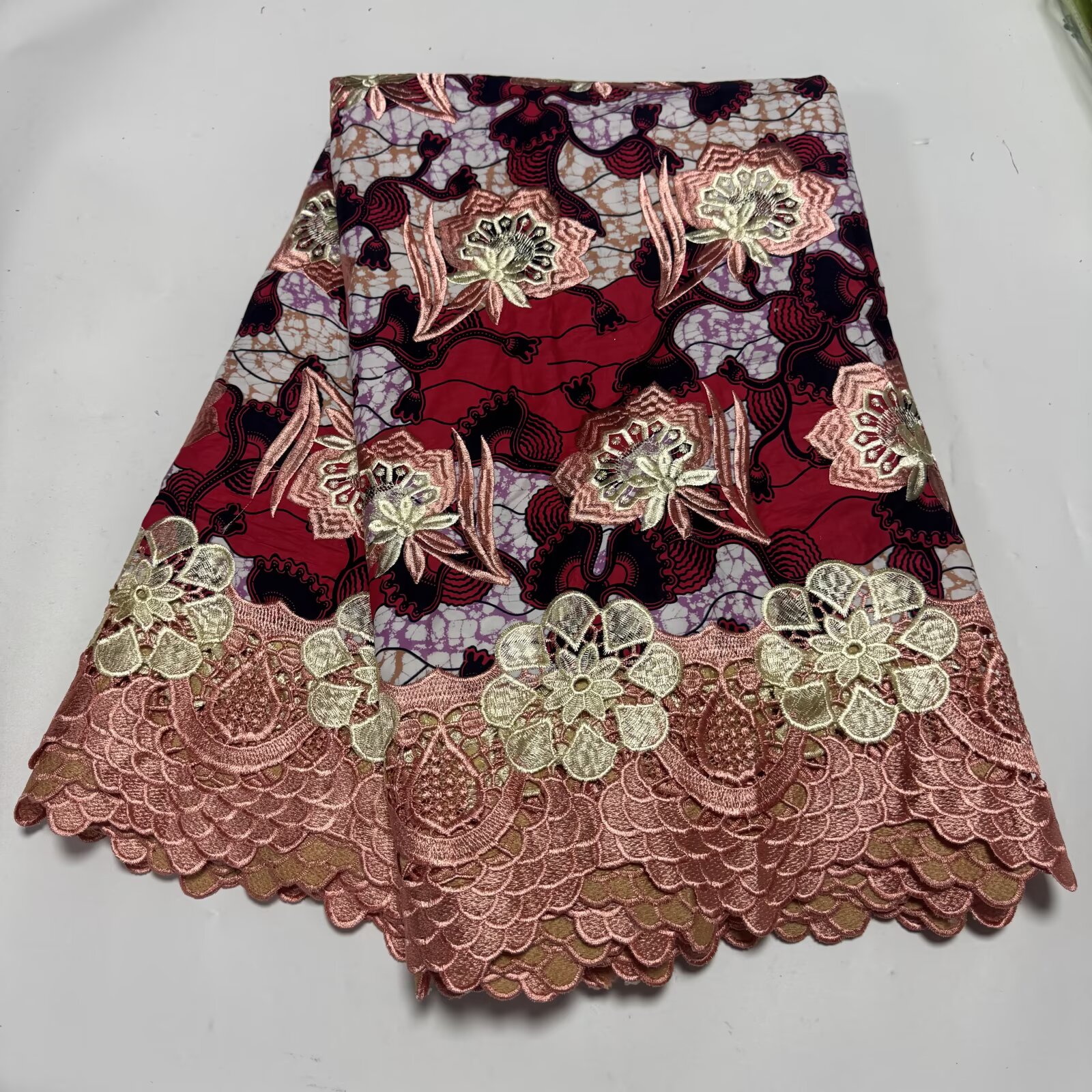 African Wax With Cord Lace, Co - African Ankara Print 评论和价格