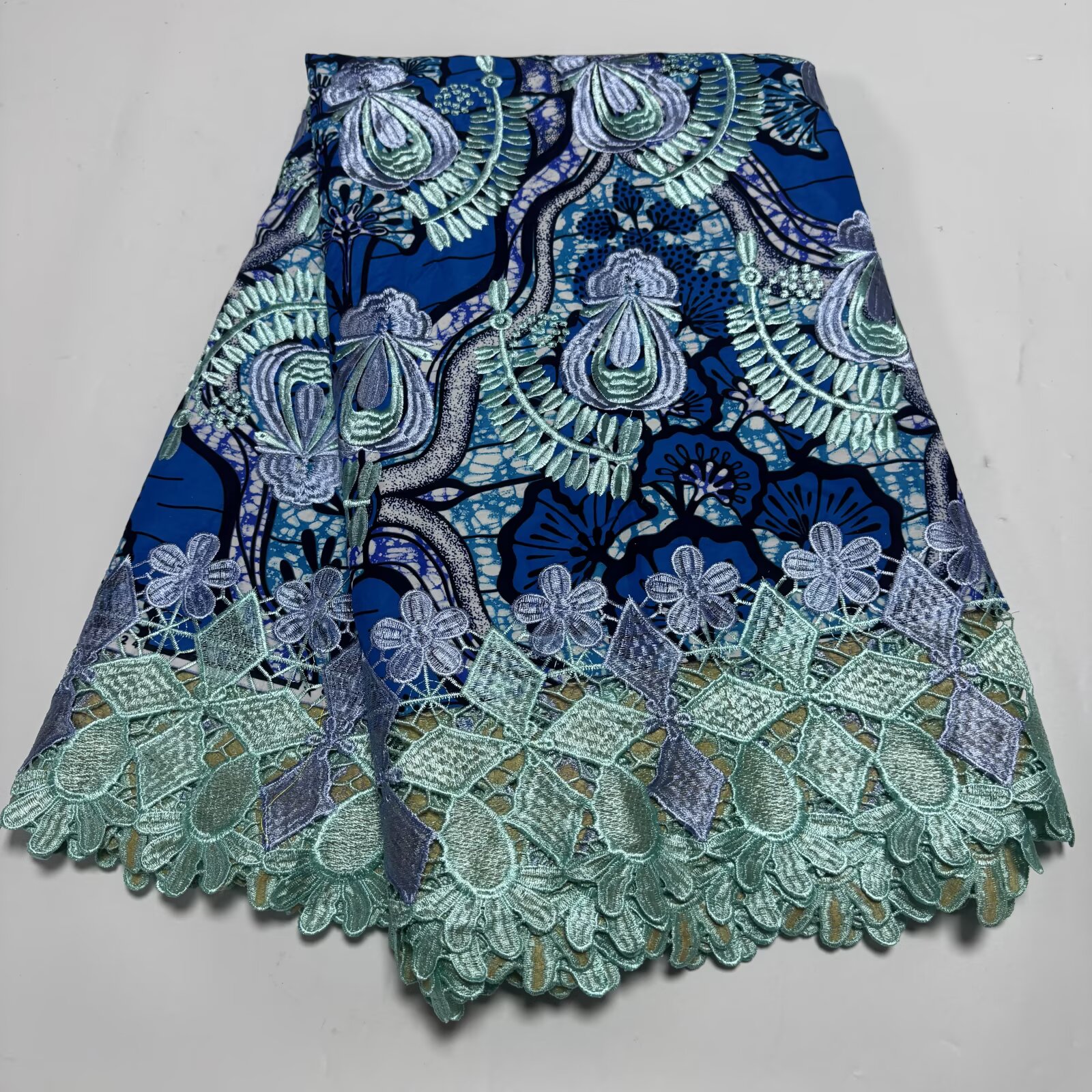 African Wax With Cord Lace, Co - African Ankara Print 评论和价格