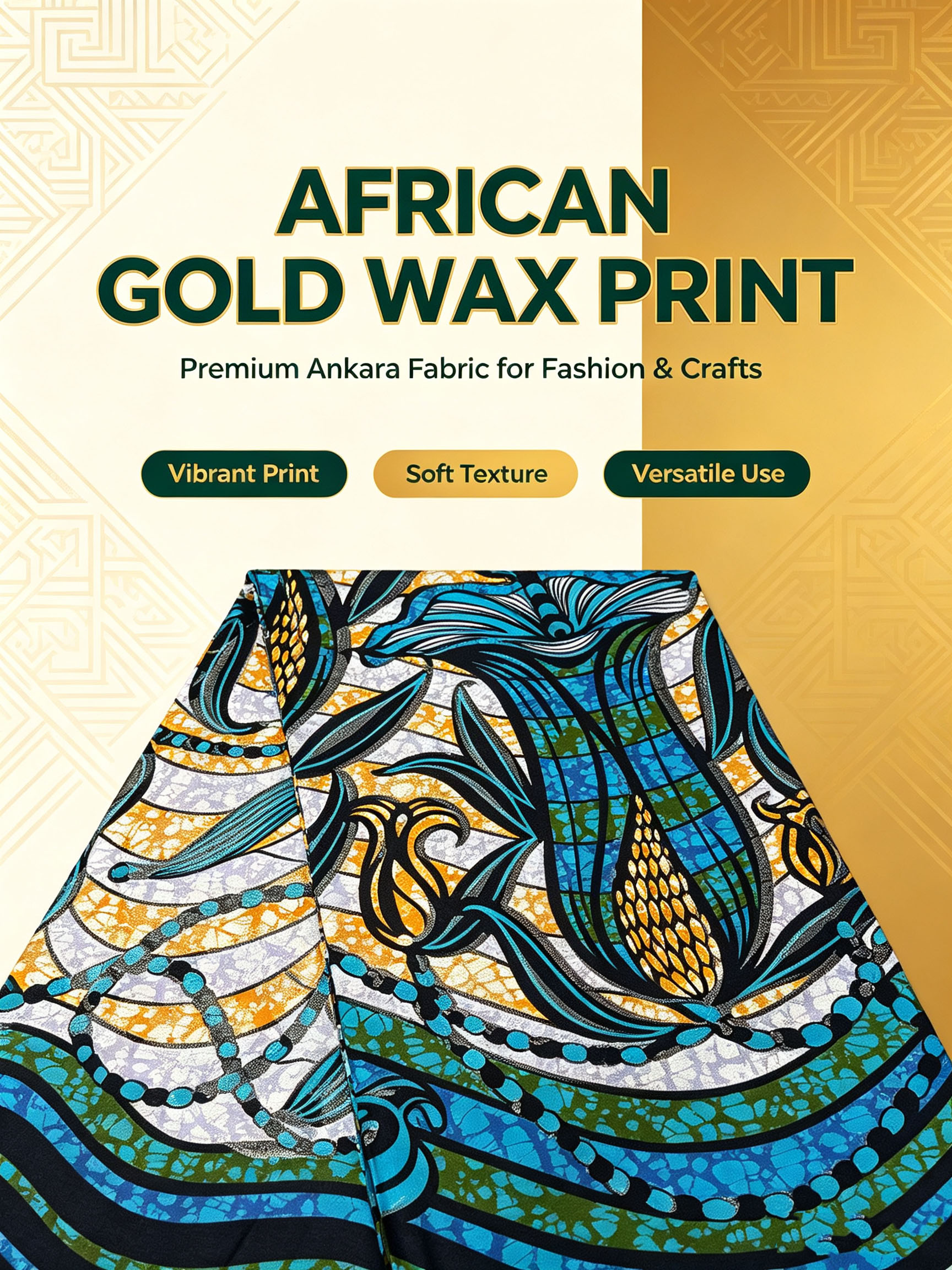 African Real Wax Print Fabric  - African Ankara Print 评论和价格