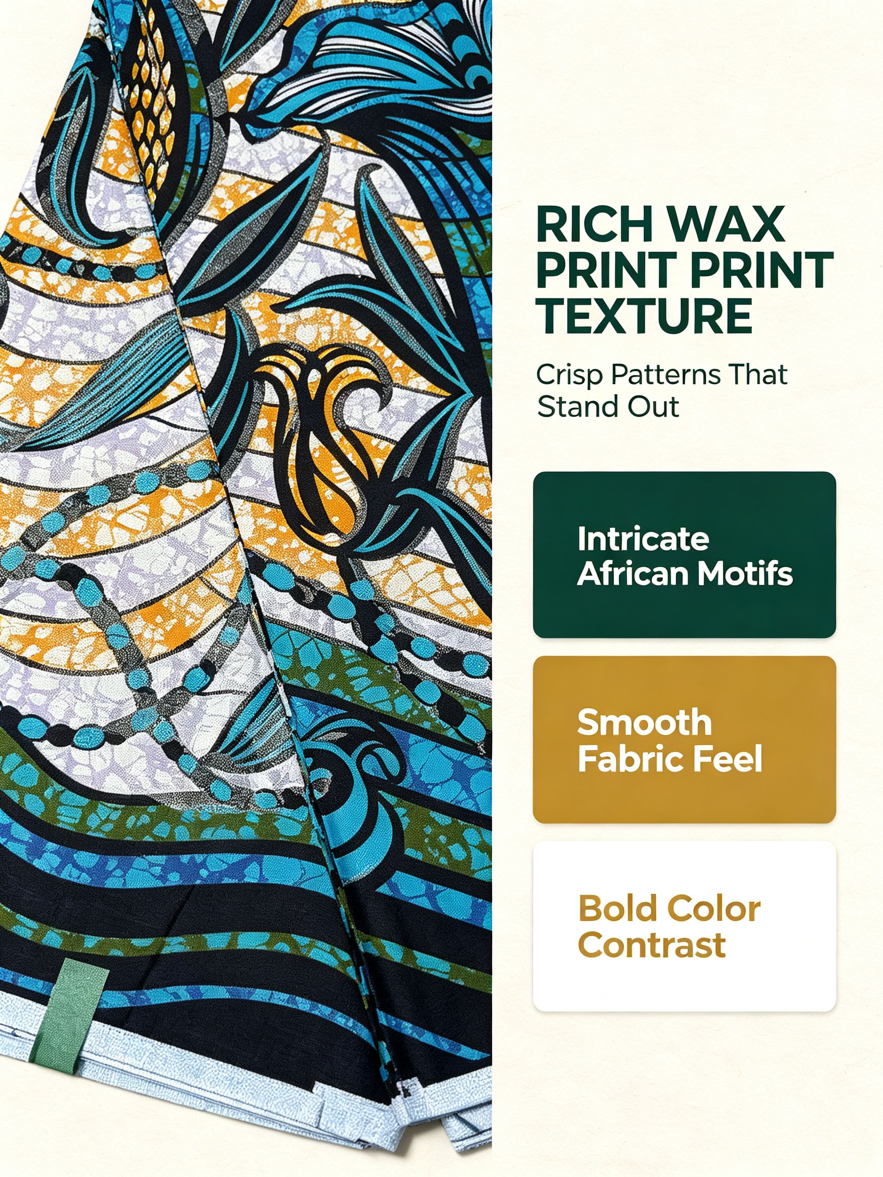 African Real Wax Print Fabric  - African Ankara Print 评论和价格